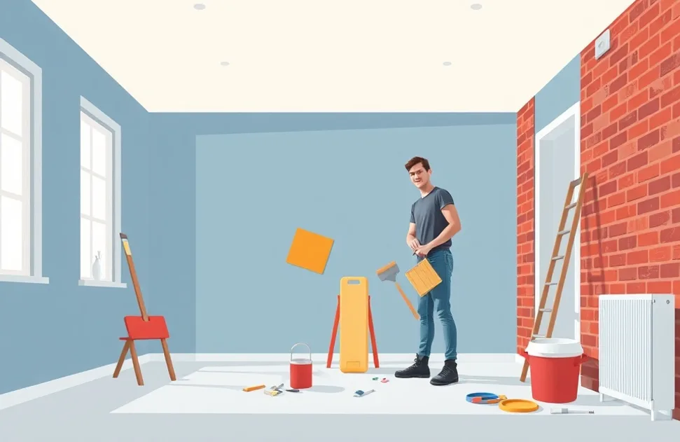 Intérieur rénové après travaux de peinture à Saint-Cyprien